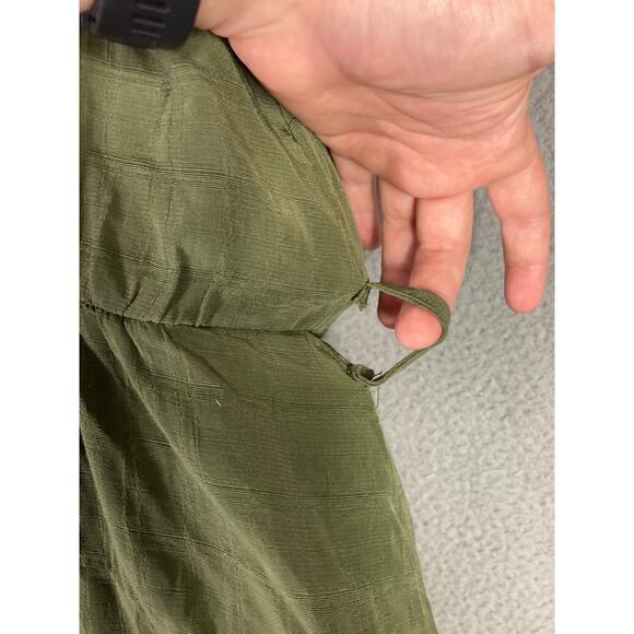 Women's M Green Sleeveless Button-Up Midi Dress Casual‎ Spring - Picture 7 of 11